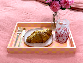 How To Make A Trendy Check Tray For Mother’s Day